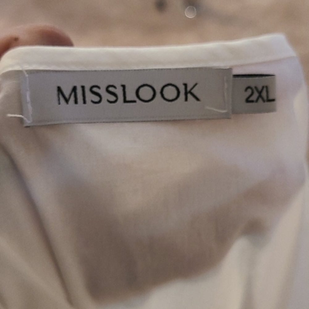 [MISSLOOK] V-neck Dress - Size 2X - Picture 5 of 6